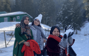 Kashmir's green lake scenery and Ladakh's barren mountain landscape.